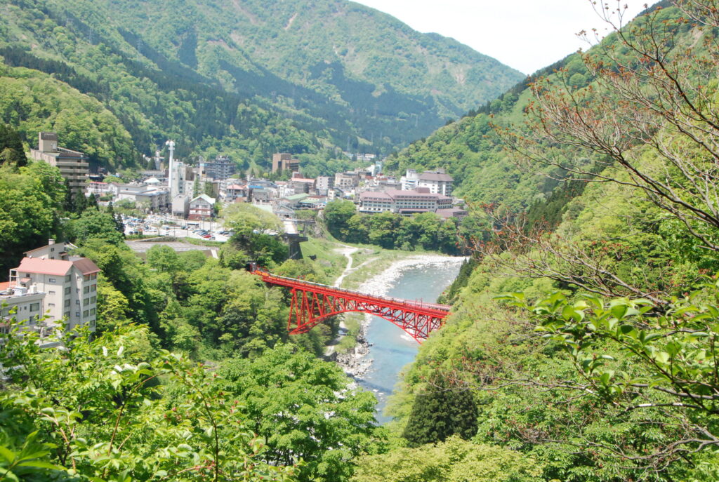 宇奈月温泉の風景