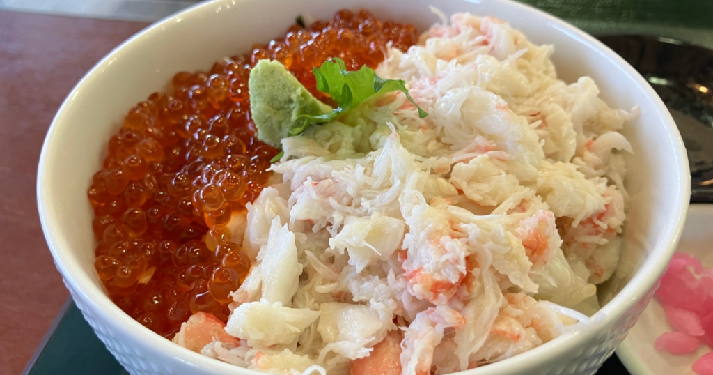 カニいくら丼