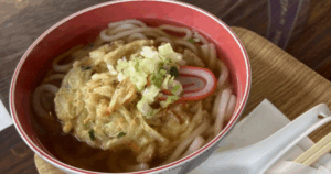 白えびのかき揚げうどん